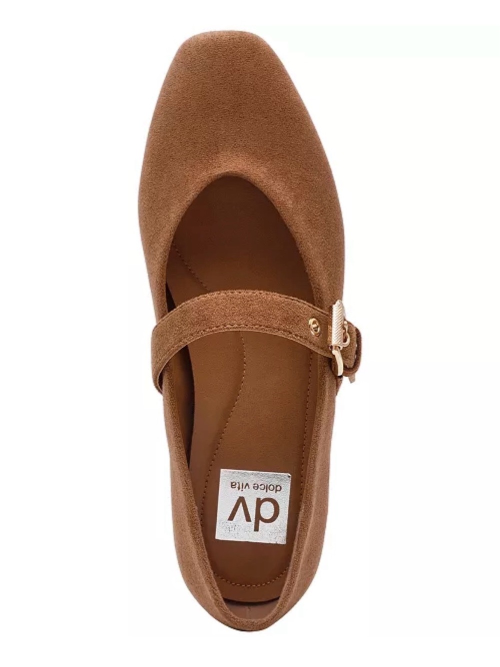 NIB Sz 6 Dolce Vita Tan Suede Mulaney Mary Janes